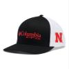 Columbia Unisex Collegiate PFG Mesh Snap Back Ball Cap, NEB - Black, One Size view 1