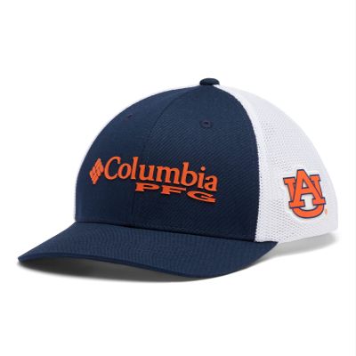 Columbia Kids PFG Mesh Snap Back Ball Cap, AUB - Navy, One Size