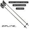 Zipline Blurr 16.0 Graphite Composite Downhill Ski Poles - Lightweight, Freeride All-Mountain, Vibration Dampening (Army Green, 38" in./96 cm) view 3