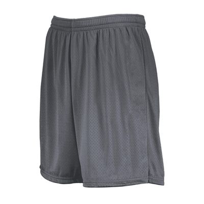 Augusta Sportswear Youth Modified Mesh Shorts, Graphite, XS