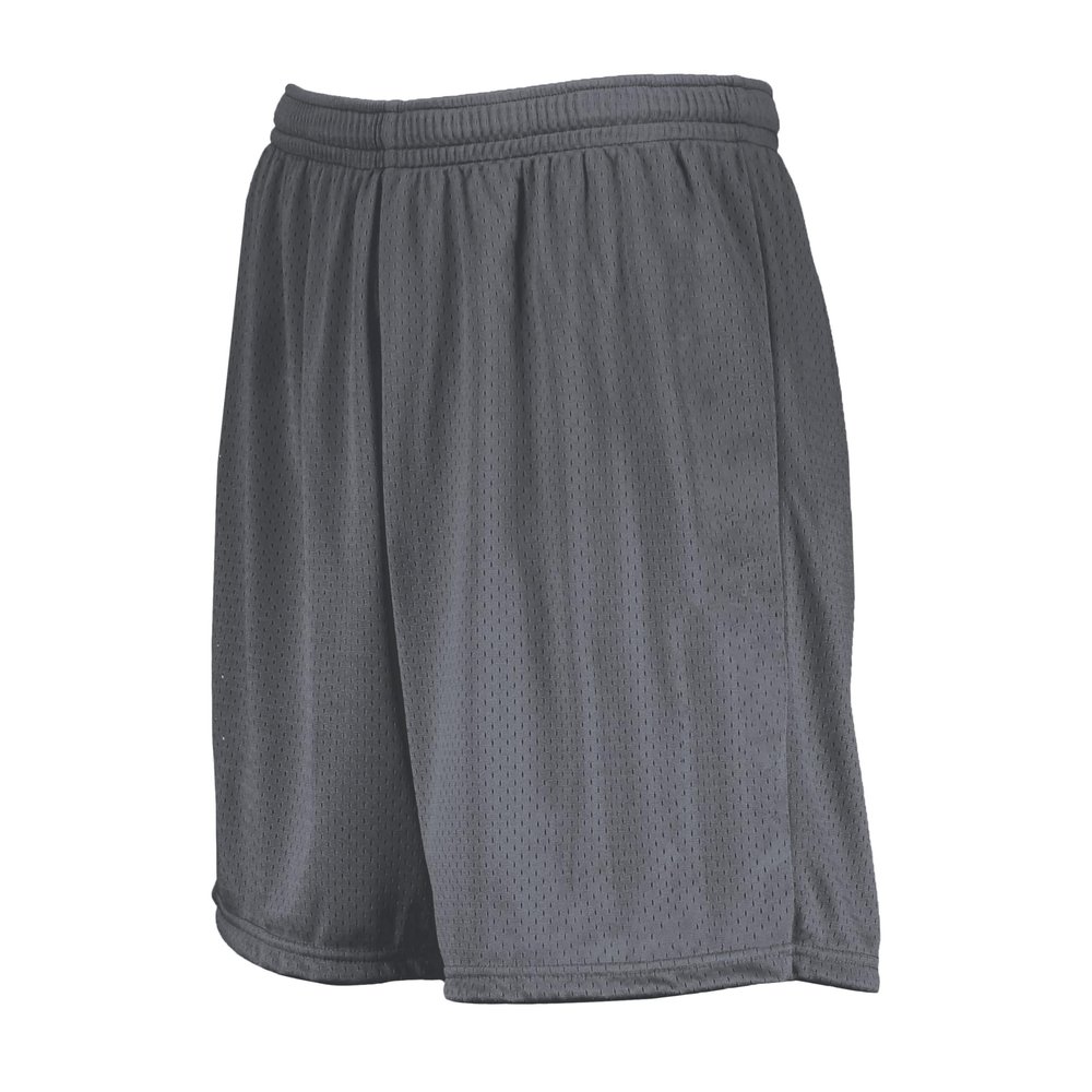 Augusta Sportswear Youth Modified Mesh Shorts, Graphite, XS