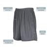 Augusta Sportswear Youth Modified Mesh Shorts, Graphite, XS view 4