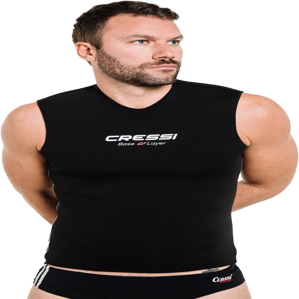 Cressi Core Vest 2.5 mm Man Thermal Oversuits, Black, 3XL