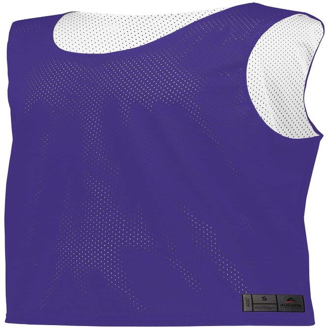 Augusta Sportswear Youth Mesh Reversible Pinnie Xs Purple/White