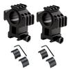 360 TACTICAL Triple Rail Weaver Picatinny Scope Mount Scope Ring Flashlight Mount (Pack of 2) view 1