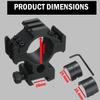 360 TACTICAL Triple Rail Weaver Picatinny Scope Mount Scope Ring Flashlight Mount (Pack of 2) view 3