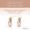 MeMoi Women's Light Support Maternity Tights with Extra Large Waist Nude Large/X-Large view 2