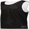 Augusta Sportswear Youth Mesh Reversible Pinnie Xs Black/White view 1