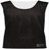 Augusta Sportswear Youth Mesh Reversible Pinnie Xs Black/White view 3