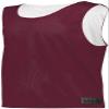 Augusta Sportswear Youth Mesh Reversible Pinnie Xs Maroon/White view 1