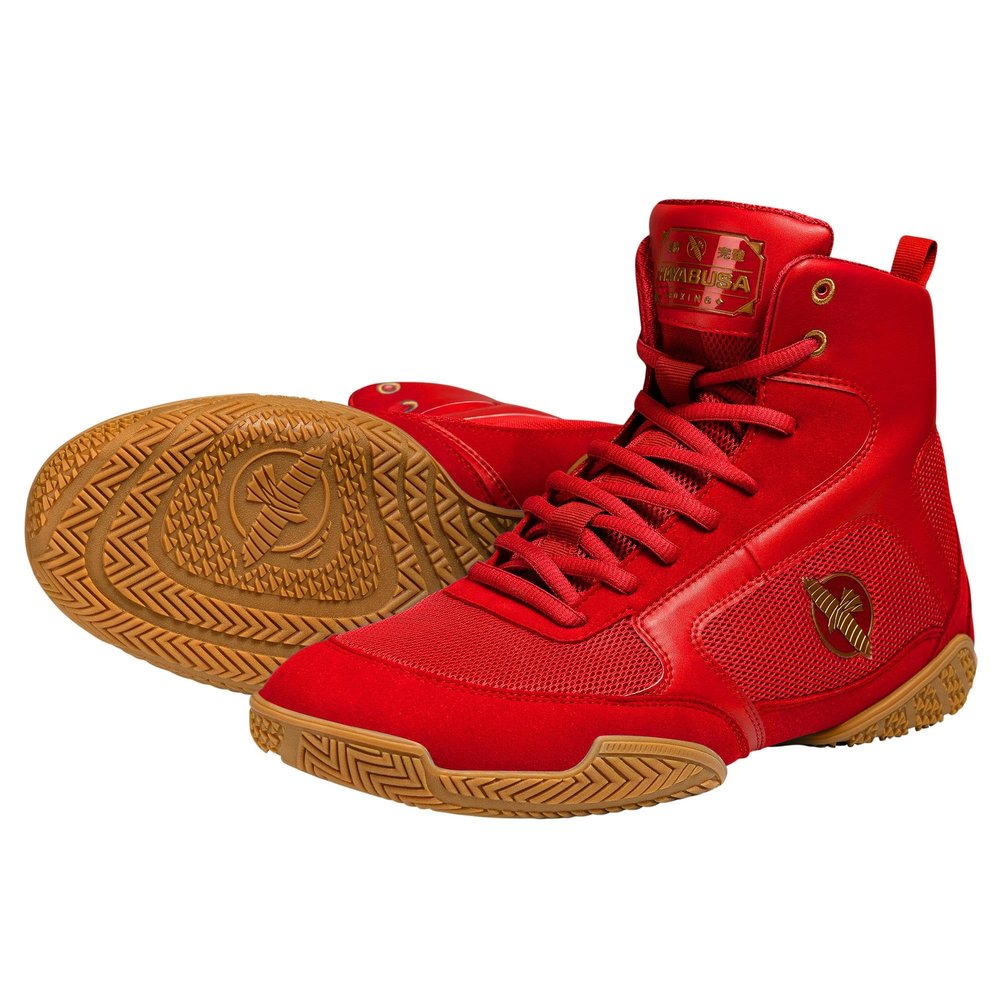 Hayabusa Pro Boxing Shoes for Men & Women - Red, 7