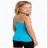 Kurve Girls Sleeveless Tank Top  Stretch Undershirts Cami Camisole, Dance, Yoga, Gymnastics Class, UV Protective Fabric, Rated UPF 50+ (Made in USA), Turquoise, Age 10-16 view 2