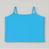 Kurve Girls Sleeveless Tank Top  Stretch Undershirts Cami Camisole, Dance, Yoga, Gymnastics Class, UV Protective Fabric, Rated UPF 50+ (Made in USA), Turquoise, Age 10-16 view 3