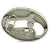 North American Arms NAA LNG RFL CUST Oval Belt Buckle, silver,5.5 x 4 x 1.75 inches view 2