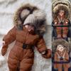 Bestgift Unisex Baby Infant Toddler Winter Snowsuits Romper Hooded Jumpsuit Jacket Brown 6-9 months view 2