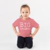 Big Cousin T-Shirts for Toddler and Youth Fun Family Outfits White on Mauve Shirt Youth Small view 2