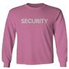 VICES AND VIRTUESS 0331. Security Graphic Event Staff Work Uniform Concert Crew Guard Men's Long Sleeve t Shirt (Pink Small) view 1
