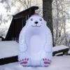 SNOWCANDY Animal Inflatable Snow Sled, Multiple Animal Styles (SnowCandy Polar Bear Snow Sled  37" Inflatable Polar Bear) view 4