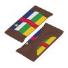 Central African Flag Print Workout Headbands, Sports Outdoors Sweatbands for Men Women, for Running Cycling Yoga view 4