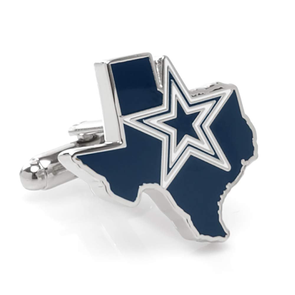 Dallas Cowboys Team State Shaped Cufflinks