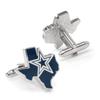 Dallas Cowboys Team State Shaped Cufflinks view 3