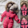Bestgift Unisex Baby Infant Toddler Winter Snowsuits Romper Hooded Jumpsuit Jacket Red 9-12 months view 2