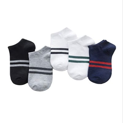 Jueshanzj Men's Dress Socks Cotton Fashion Classic Breathable Socks ankle socks stripe2 5 pairs One Size