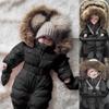 Bestgift Unisex Baby Infant Toddler Winter Snowsuits Romper Hooded Jumpsuit Jacket Black 0-3 months view 2