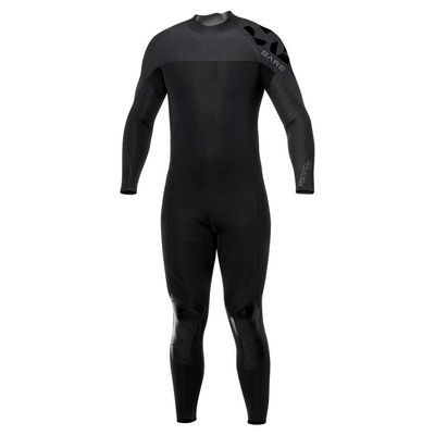 BARE 7MM Revel Men's Full Wetsuit | Combines Comfort and Flexibility | Made from a Blend of Neoprene and Laminate | Designed for All Watersports Including Scuba Diving and Snorkeling | Grey - XLS