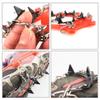 YOUFINE 11 Teeth Crampons Outdoor Anti Slip Shoes Cover Ice Claws with Stainless Steel Chain for Kids Children Teenagers, with Carry Bag (Children) view 3