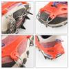 YOUFINE 11 Teeth Crampons Outdoor Anti Slip Shoes Cover Ice Claws with Stainless Steel Chain for Kids Children Teenagers, with Carry Bag (Children) view 4