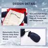 Bestgift Unisex Baby Winter Snowsuit Toddler Hoodied Footie Romper Outwear Coat Navy-red 12-18 Months view 2