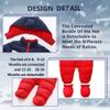 Bestgift Unisex Baby Winter Snowsuit Toddler Hoodied Footie Romper Outwear Coat Navy-red 12-18 Months view 3