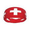 Swiss Flag Print Workout Headbands, Sports Outdoors Sweatbands for Men Women, for Running Cycling Yoga view 2