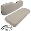 SCITOO Rear Replacement Cushions for Golf Cart Rear Seat, Golf Cart Cushion Back Seat for EZGO TXT RXV ST for ST Sport for Valor Models for Club Car, Stone, Rear, 2 Piece Set view 1