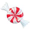 SnowCandy  Inflatable Heavy-Duty Snow Tubes Collection, Durable Cold-Resistant Winter Sledding Tubes for Kids & Adults (Multiple Styles Available) (42" Peppermint Snow Tube) view 1