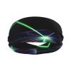 Laser Lights Print Workout Headbands, Sports Outdoors Sweatbands for Men Women, for Running Cycling Yoga view 2
