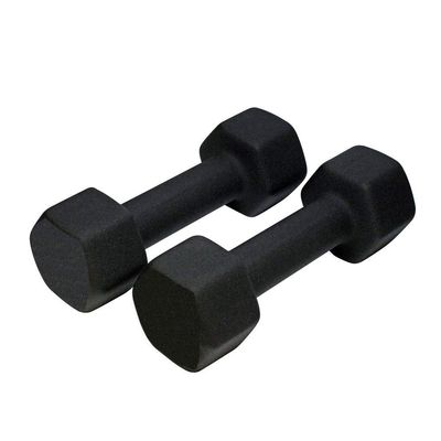 Neoprene Dumbbell for Strength Training, Muscle Toning, and Rehab, Non-Slip Grip, Anti-Roll Design 12lb (24lb Set)