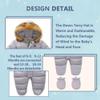 Bestgift Unisex Baby Winter Snowsuit Toddler Hoodied Footie Romper Outwear Coat Gray 9-12 Months view 3