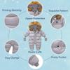 Bestgift Unisex Baby Winter Snowsuit Toddler Hoodied Footie Romper Outwear Coat Gray 9-12 Months view 4