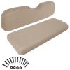 SCITOO Rear Replacement Cushions for Golf Cart Rear Seat, Golf Cart Cushion Back Seat for EZGO TXT RXV ST for ST Sport for Valor Models for Club Car, Tan, Rear, 2 Piece Set view 1