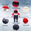 Bestgift Unisex Baby Winter Snowsuit Toddler Hoodied Footie Romper Outwear Coat Red-Navy 9-12 Months view 4
