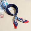 1pc Fashion Women's Headscarfs Square Flight Attendant Scarf Feeling Formal Print Neckerchief Hair Ties Handbag Charms Gift view 2