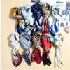 1pc Fashion Women's Headscarfs Square Flight Attendant Scarf Feeling Formal Print Neckerchief Hair Ties Handbag Charms Gift view 4