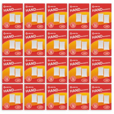 WORLD-BIO Disposable Hand Warmers Bulk Pack - 40 Packs (20 Pairs) Hot Hands Warmers, Instant Air Activated Heat Pads for 12 Hours - Hand & Pocket Warmers for Hunting, Outdoor Activities