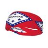 Arkansas State Flag Print Workout Headbands, Sports Outdoors Sweatbands for Men Women, for Running Cycling Yoga view 1