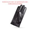 FUFU Gloves Men's Gloves PU Touch Screen Outdoor Winter Gloves Driving Gloves (Size : M) view 3
