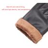 FUFU Gloves Men's Gloves PU Touch Screen Outdoor Winter Gloves Driving Gloves (Size : M) view 4