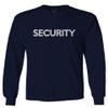 VICES AND VIRTUESS 0331. Security Graphic Event Staff Work Uniform Concert Crew Guard Men's Long Sleeve t Shirt (Navy Blue, Small) view 1
