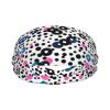 White Polka Dot Print Workout Headbands, Sports Outdoors Sweatbands for Men Women, for Running Cycling Yoga view 2